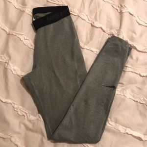 Gray Nike Pro Leggings